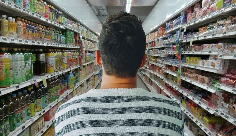 Man at Grocery Aisle