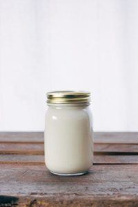 Yogurt in Glass Jar